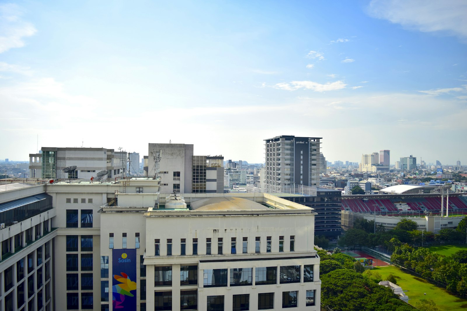 Office buildings in the city